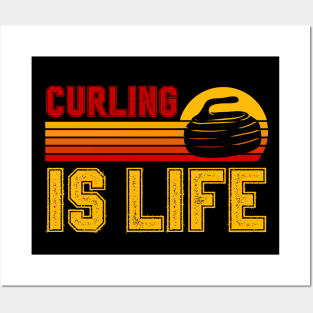 Curling Is Life Posters and Art